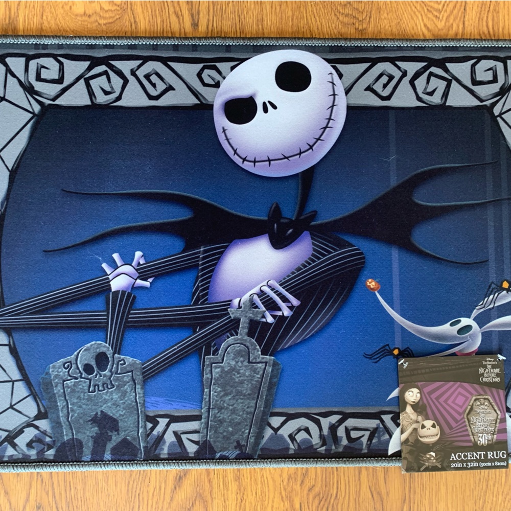 Disney Jack Skellington and Zero Rug